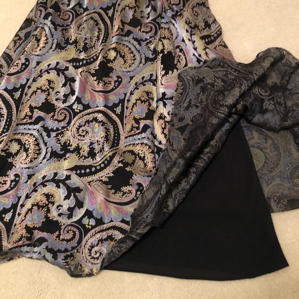 Coldwater Creek Skirt. The Maxi is back! Black, gray, silver, rose, blue M - Picture 5 of 8